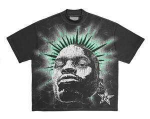 Camisetas de Hombre Personalizadas de Alta Calidad, Estilo Oversize con Hombros Caídos, Estampadas, Lavadas al Ácido, Vintage, con Gráficos, de Algodón - Product Image 6