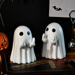 Statua di Fantasma in Resina Carina e Spettrale, Decorazione per Halloween, Ornamento per Casa e Ufficio - Product Image 3