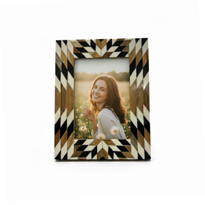 Handmade Wooden Photo <b>Frame</b>, Decorative Geometric Picture <b>Frame</b>, Modern Home Decor, Tabletop & <b>Wall</b> Display <b>Frame</b> for Home Room - Product Image 1
