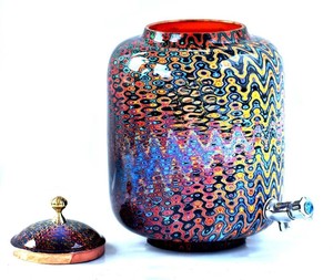 ตู้กดน้ำทองแดงสุดหรูและตู้กดน้ำพร้อมแก้วสำหรับเครื่องดื่ม พร้อมขาตั้ง สำหรับโรงแรม บุฟเฟ่ต์ และใช้ในบ้าน - Product Image 3