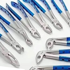 Juego de 10 Fórceps para Extracción Dental, de Acero Inoxidable Azul, Instrumentos Profesionales para Extracción de Dientes para Clínicas Dentales - Product Image 2