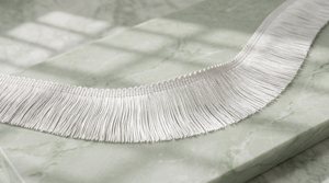 Bordure en franges de coton épais pour rideaux, tissus d'ameublement et articles d'ameublement - Product Image 1