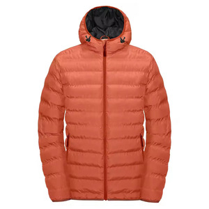 Blouson d'hiver léger à capuche en duvet pour homme, couleur turquoise, idéal pour la randonnée et le camping, vêtements de mode pour homme, blousons ajustés. - Product Image 4
