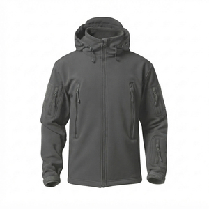 Veste de randonnée d'hiver pour homme, imperméable, coupe-vent, respirante, à capuche zippée, en softshell - Product Image 5