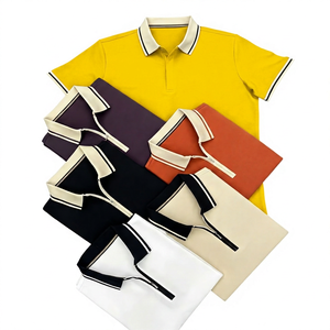 เสื้อโปโลแขนสั้นผู้ชาย ผ้าถัก สีพื้น ทรงลำลอง ปกติ มีปก - Product Image 5