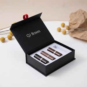 Luxury Lipstick Packaging Box Book Style Cosmetic Box with EVA Insert Custom <b>Makeup</b> Gift Packaging Magnetic Lipstick Boxes - Product Image 3