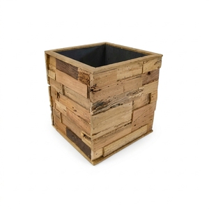 Juego de Macetas Dekor Asia, Creativas, Ecológicas, Recicladas, Estilo Vintage, Porosas, de Madera, con Revestimiento Epóxico, Color Personalizado, para Interiores y Exteriores - Product Image 1