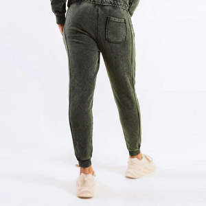 กางเกงวอร์มทรงลำลองคุณภาพดีเยี่ยมสำหรับผู้ชาย ไซส์พลัส ทรงหลวม สไตล์วินเทจ พร้อมปักโลโก้ได้ ผลิตจากผ้าฝ้าย 100% - Product Image 4