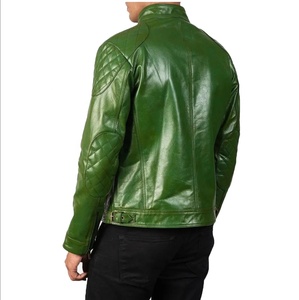 Chaqueta de Invierno para Hombre de Primera Calidad, Diseño Personalizado, Estilo Motero Urbano, Cuero Genuino, Impermeable, Pakistán - Product Image 3