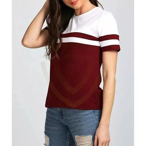 Camiseta de Verano de Manga Corta 100% Algodón Personalizada para Mujer, Logotipo Impreso, Lisa, Camiseta de Mujer Más Vendida - Product Image 2