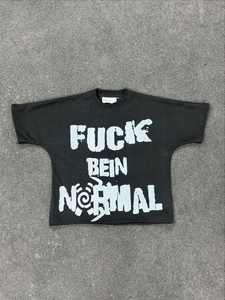 T-shirt personnalisé pour femme, style streetwear, impression DTG, motif lettres, tissu épais, noir, vintage, effet délavé à l'acide - Product Image 2