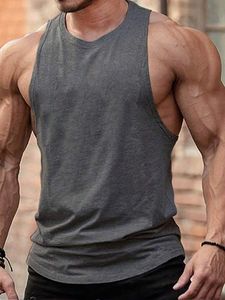 Blue Men's Sleeveless Tank <b>Top</b> Cotton Workout Vest Gym Training Muscle Tee Casual Wear - Product Image 6