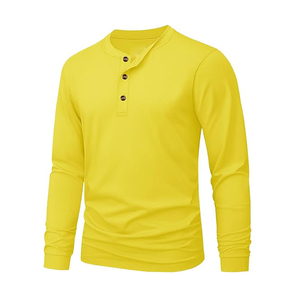 Custom Logo Men's O-Neck Long Sleeve Regular Fit Casual Cotton T-<b>Shirt</b> with Solid Plain Design Breathable Long Sleeve T <b>Shirts</b> - Product Image 2