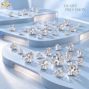 Diamantes Sueltos Cultivados en Laboratorio en Forma de Corazón de 19.75 Quilates CVD HPHT |   Lote de Diamantes Facetados Brillantes para Engaste de Joyería Fina y Comercio de Gemas - Product Image 4