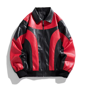 Men's Nylon/Cotton <b>Canvas</b> <b>Waterproof</b> Bomber Jacket Color Blocking Stand Collar Zipper Closure Casual Winter Regular Fit - Product Image 2
