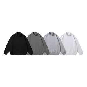 เสื้อสเวตเชิ้ตคอกลมแบบยูนิเซ็กซ์ ผ้าฟลีซ 360gsm ทรงหลวม สกรีนโลโก้ด้านหน้า ผลิตภัณฑ์รักษ์โลก ผ้าฝ้าย 100% สำหรับฤดูใบไม้ผลิ - Product Image 1