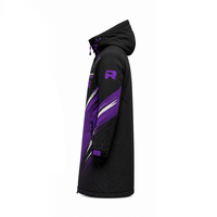 Veste longue décontractée à capuche en toile polyester/nylon pour l'hiver, confortable, vente en gros, production sur mesure