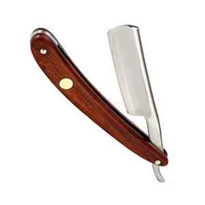 Classic Wood Handle Straight Razor Barber Shaving Shavette Manual Razor Men Grooming Tools OEM ODM By Hexa Care - Product Image 1