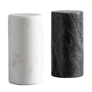 Kitchen decor classy tabletop accessory luxury counter top decor artisan marble kitchenware decorative salt <b>pepper</b> - Product Image 6