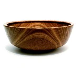 Grand saladier en bois d'acacia au design moderne, vaisselle en bois massif pour les mariages, les fêtes, le service, artisanat, par Universal - Product Image 1