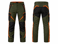 Pantalon de chasse sans manches pour homme MEGAMAPLE, décontracté, automne, vert olive, softshell, imperméable, imprimé avec des accents orange
