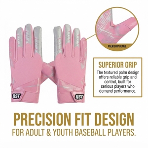 Custom American Football Receiver <b>Gloves</b> Winter Waterproof Adjustable Wrist Strap Secure Fit Team Training Flexible Sports - Product Image 2