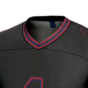 Camisetas de Fútbol Americano 2026, Color Negro Sólido, para Hombre, Manga Corta, Tejido de Poliéster Transpirable - Product Image 4