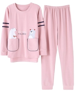 Conjunto de pijamas para niñas al por mayor hecho en Bangladesh a granel, conjunto de ropa personalizada de fabricante, conjunto de ropa ecológica sostenible - Product Image 3