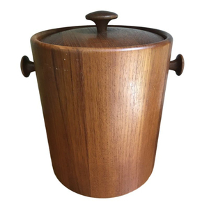 Wholesale Premium Handcrafted Mango Wood Ice Bucket with Double Wall Stainless Steel Inner Chiller for Home <b>Bar</b> Parties - Product Image 3