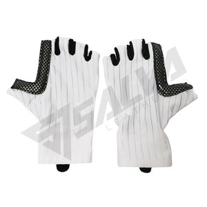 Guantes de Ciclismo de Medio Dedo, Transpirables, Lavables, para Deportes al Aire Libre, MTB, con Almohadilla de Cuero PU, Antideslizantes, para Hombre - Product Image 2