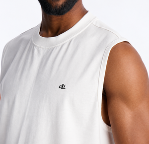 Lightweight Sleeveless Muscle T-<b>shirt</b> Custom Printed Logo Soft 100% Cotton Relaxed Breathable Streetwear Casual Men's <b>shirts</b> OEM - Product Image 3