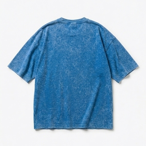 T-shirt ample surdimensionné délavé à l'acide en coton épais, style streetwear vintage - Product Image 2