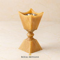 ROYAL ARTISANS Brûleur à Bakhoor et à encens en résine époxy faite à la main, évaporateur Mubkhar - Aromatique et durable
