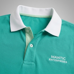 เสื้อโปโลผู้ชายลำลอง ขายดี ดีไซน์ใหม่ รับทำโลโก้ สีพื้น ระบายอากาศได้ดี พร้อมบริการ OEM - Product Image 5