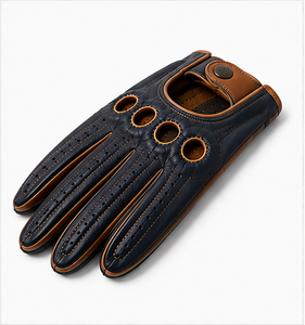 Gants de conduite de luxe en cuir véritable, doux au toucher comme du cuir d'agneau, compatibles écran tactile, respirants, thermiques, longueur poignet, pour voiture, vélo et activités de plein air - Product Image 2