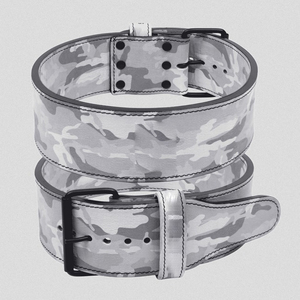 เข็มขัดยกน้ำหนักหนังแท้ หัวเข็มขัดแบบคันโยก เข็มขัดพาวเวอร์ลิฟติ้ง เข็มขัดออกกำลังกายในยิม เข็มขัดเพาะกายแบบปรับได้ ขนาดสั่งทำพิเศษ - Product Image 2