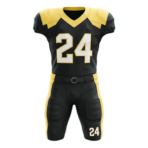 Camisetas de Fútbol Americano Personalizadas de Fábrica OEM para Adultos, 100% Poliéster, Secado Rápido, Transpirables, Uniformes Personalizados Sublimados al por Mayor - Product Image 1