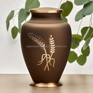 URNAS DE METAL HECHAS A MANO PARA CENIZAS URNA DE CREMATION DE LATÓN VENDEDOR AL POR MAYOR DE ARTÍCULOS FUNERARIOS - Product Image 1