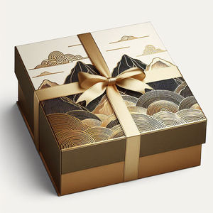 Custom <b>Brown</b> Paper Gift <b>Box</b> with Logo Magnetic Lid & Base Design, Sponge Liner, UV Print & Fully Customizable Packaging - Product Image 5