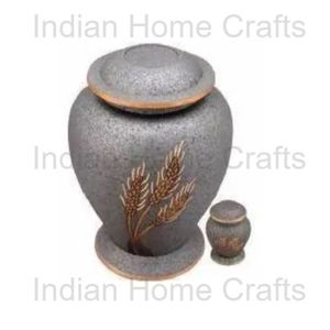 Silver Metal Cremation Urn <b>Memorial</b> <b>Keepsake</b> Round Home Decor with 200 Cubic Inch Capacity Durable for Adult Pet Remembrance - Product Image 3