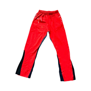 Pantalones de chándal de algodón polar grueso personalizados para hombre, pintados a mano, de pierna ancha, holgados, acampanados, estilo jogger, casuales, con efecto apilado. - Product Image 5
