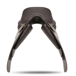 Selle de dressage et de polo professionnelle haut de gamme en cuir anglais véritable couleur camel, personnalisable, durable et certifiée - Product Image 3