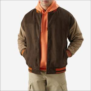 Nouvelle veste de baseball unisexe de haute qualité, style universitaire, avec broderies, manches en polyester, tissu en laine, décontractée et tendance - Product Image 1