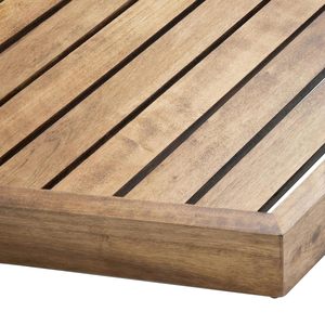 Plateau de service hexagonal en bois pour le petit-déjeuner, les aliments, le café, les collations, table ottoman, décoration de la maison, restaurant, plateau en bois naturel - Product Image 4