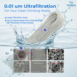 Purificador de Agua Doméstico Moolmang Premium de 11 Pulgadas y 4 Etapas UF, Sin Tanque, de Plástico, con Cambio Rápido y Grifo - Product Image 4