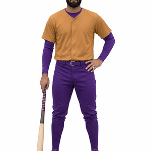 Uniforme de baseball haute performance, tissu de qualité supérieure, toucher doux, uniforme de baseball streetwear pour hommes - Product Image 2