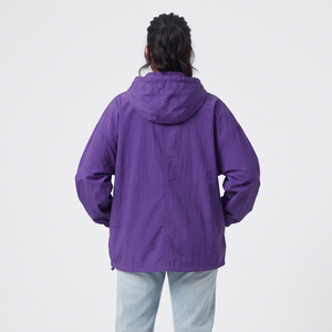 <b>Women</b> Winter Windbreaker Zipper Hoodie Polyester/Nylon Printed <b>Lightweight</b> <b>Hooded</b> <b>Jacket</b> Relaxed Loose Fit Casual Streetwear - Product Image 2