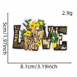 Parches Bordados Personalizados Directo de Fábrica, Insignia de Oso Termoadhesiva, Parche de Tela con Animal Bordado en 3D para Sombreros, Bolsos, Chaquetas y Mochilas - Product Image 1