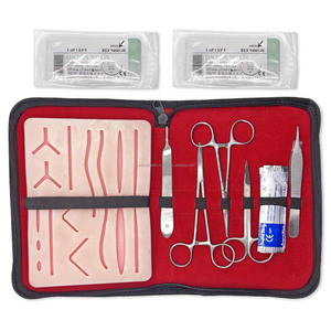 Veterinary Suture <b>Practice</b> Kit 18Pcs Medical Training Set with Suture <b>Pad</b> Tools CE ISO Certified Wholesale Supplier - Product Image 6
