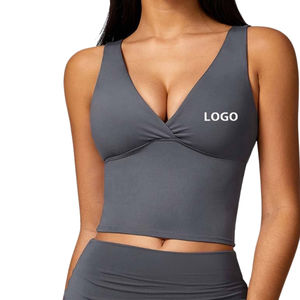 Ropa Deportiva al por Mayor, Sujetador Deportivo Corto, Premium, Cómodo, Elástico, Transpirable, de Alta Sujeción, para Gimnasio y Entrenamiento - Product Image 1